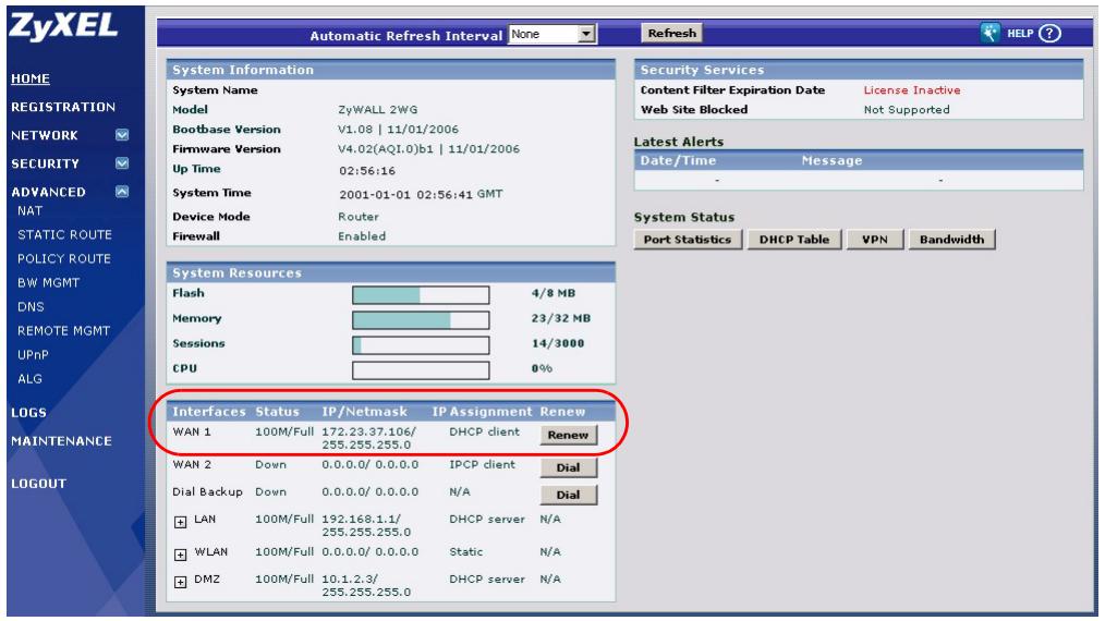 ZYXEL ZYWALL 2WG - Accesso allo strumento di configurazione Web - 7