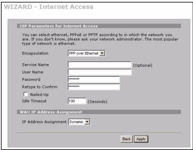 ZYXEL ZYWALL 2WG - - Encapsulation PPP sobre Ethernet o PPTP - 1