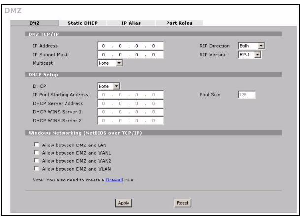 ZYXEL ZYWALL 2WG - ISP Parameters for Internet Access - 2