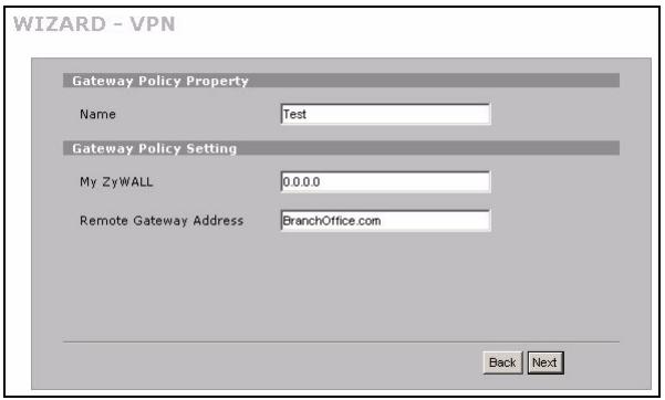 ZYXEL ZYWALL 2WG - Installation de la règle VPN - 4