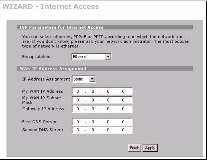 ZYXEL ZYWALL 2WG - - Ethernet Encapsulation - 1