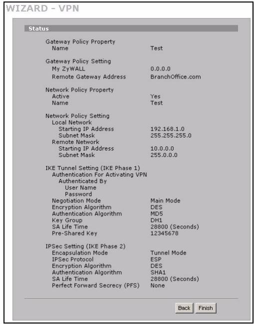 ZYXEL ZYWALL 2WG - Network Policy Property - 4