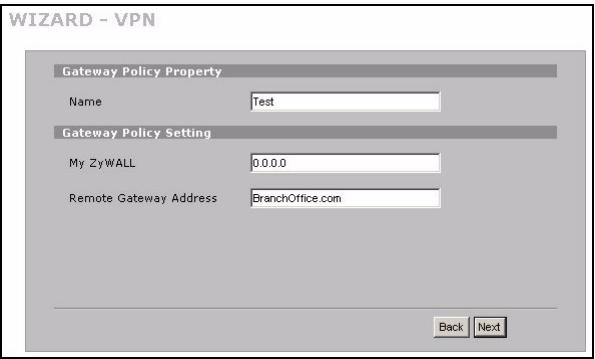 ZYXEL ZYWALL 2WG - Installng av VPN-regel - 4
