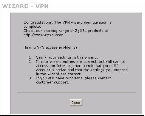 ZYXEL ZYWALL 2WG - Configurazione delle regole di VPN - 11