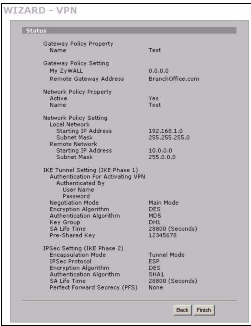 ZYXEL ZYWALL 2WG - Configuración de reglas VPN - 10