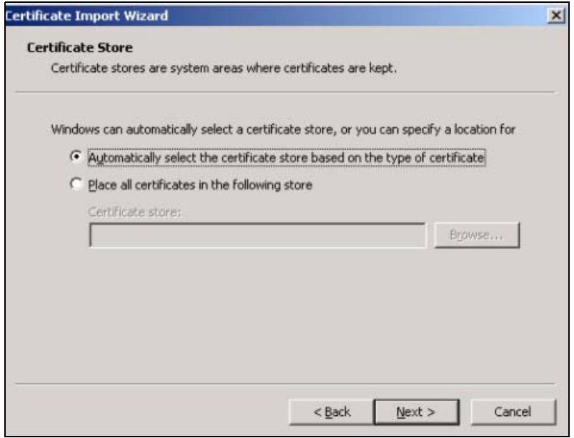 ZYXEL ZYWALL USG 1000 - Installing Your Personal Certificate(s) - 4