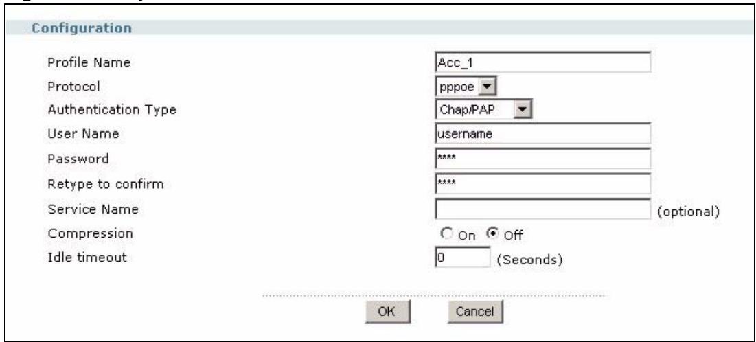 ZYXEL ZYWALL USG 1000 - ISP Account Edit - 1
