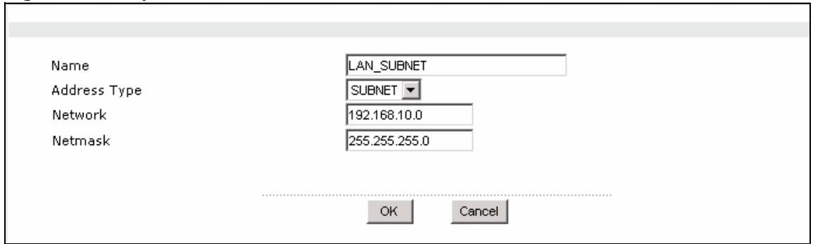 ZYXEL ZYWALL USG 1000 - Address Add/Edit - 1
