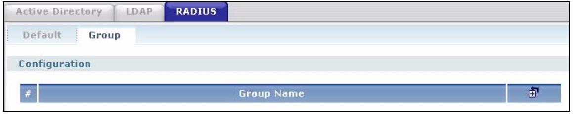 ZYXEL ZYWALL USG 1000 - Configuring a Group of RADIUS Servers - 1