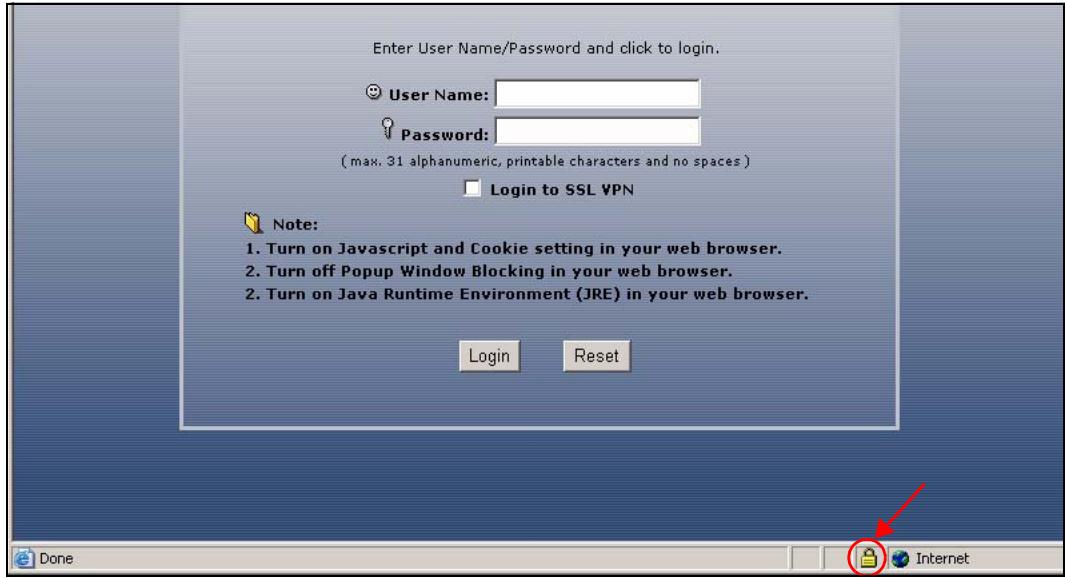 ZYXEL ZYWALL USG 1000 - Using a Certificate When Accessing the ZyWALL Example - 3