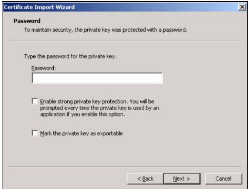 ZYXEL ZYWALL USG 1000 - Installing Your Personal Certificate(s) - 3