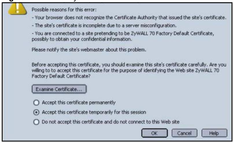 ZYXEL ZYWALL USG 1000 - Import ZyWALL Certificates into Netscape Navigator - 1