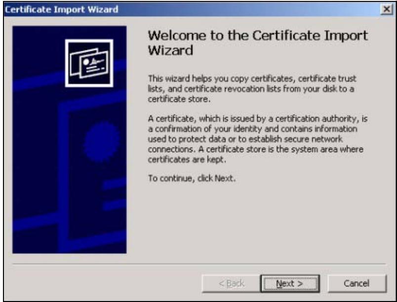ZYXEL ZYWALL USG 1000 - Installing Your Personal Certificate(s) - 1