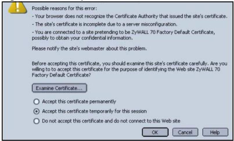 ZYXEL ZYWALL USG 2000 - Import ZyWALL Certificates into Netscape Navigator - 1
