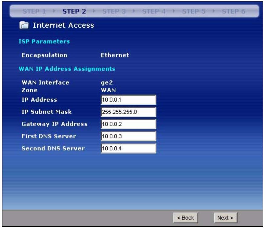 ZYXEL ZYWALL USG 2000 - Ethernet: Static IP Address Assignment - 1