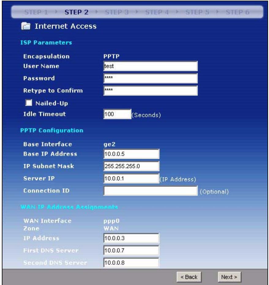 ZYXEL ZYWALL USG 2000 - PPTP: Static IP Address Assignment - 1