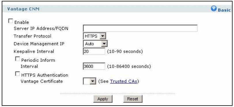 ZYXEL ZYWALL USG 2000 - Configuring Vantage CNM - 1