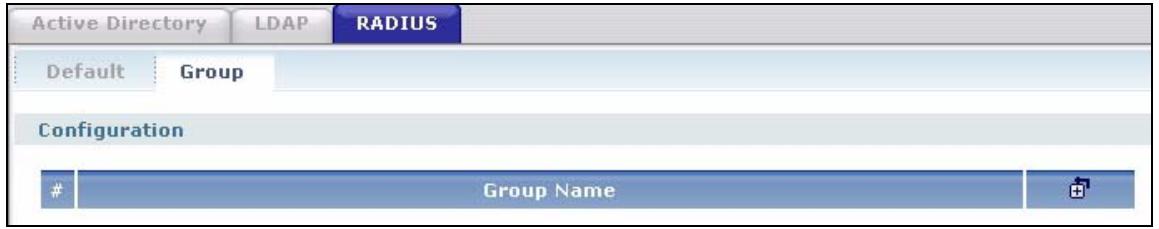 ZYXEL ZYWALL USG 2000 - Configuring a Group of RADIUS Servers - 1