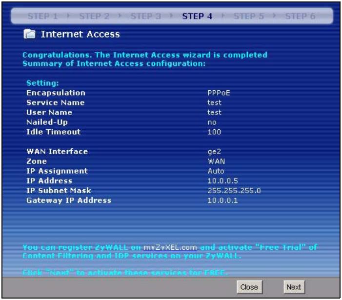 ZYXEL ZYWALL USG 2000 - PPPoE: Auto IP Address Assignment - 3