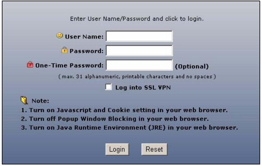 ZYXEL ZYWALL USG 2000 - Remote User Login - 3