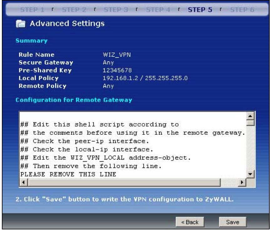ZYXEL ZYWALL USG 2000 - VPN Advanced Wizard - Phase 2 - 1
