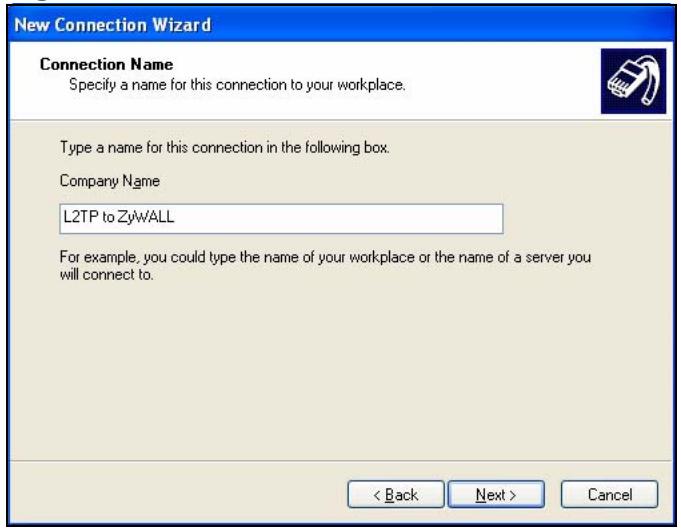 ZYXEL ZYWALL USG 2000 - Configuring L2TP in Windows XP - 3