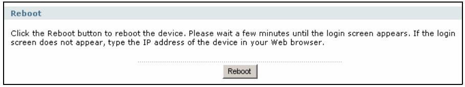 ZYXEL ZYWALL USG 2000 - The Reboot Screen - 1