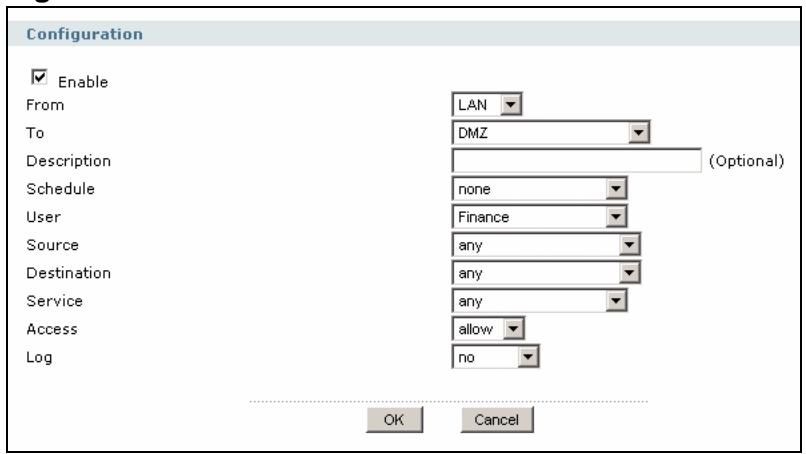 ZYXEL ZYWALL USG 2000 - Priority From To Schedule User Source Destination Service Access Log - 2