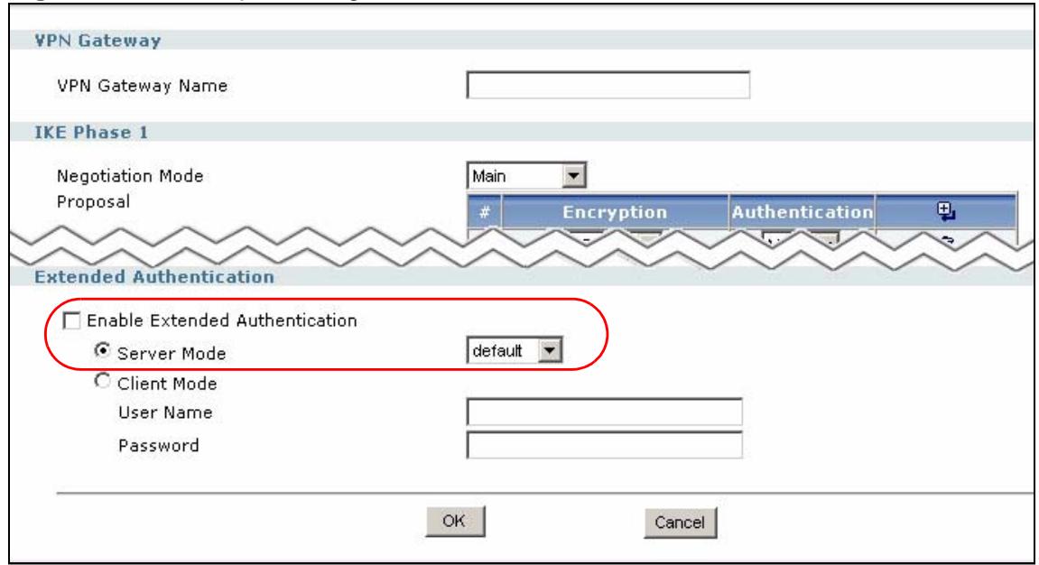 ZYXEL ZYWALL USG 2000 - Example: Selecting a VPN Authentication Method - 1