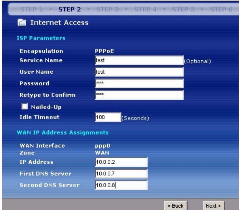 ZYXEL ZYWALL USG 2000 - PPPoE: Static IP Address Assignment - 1