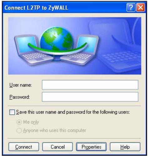 ZYXEL ZYWALL USG 2000 - Configuring L2TP in Windows XP - 6