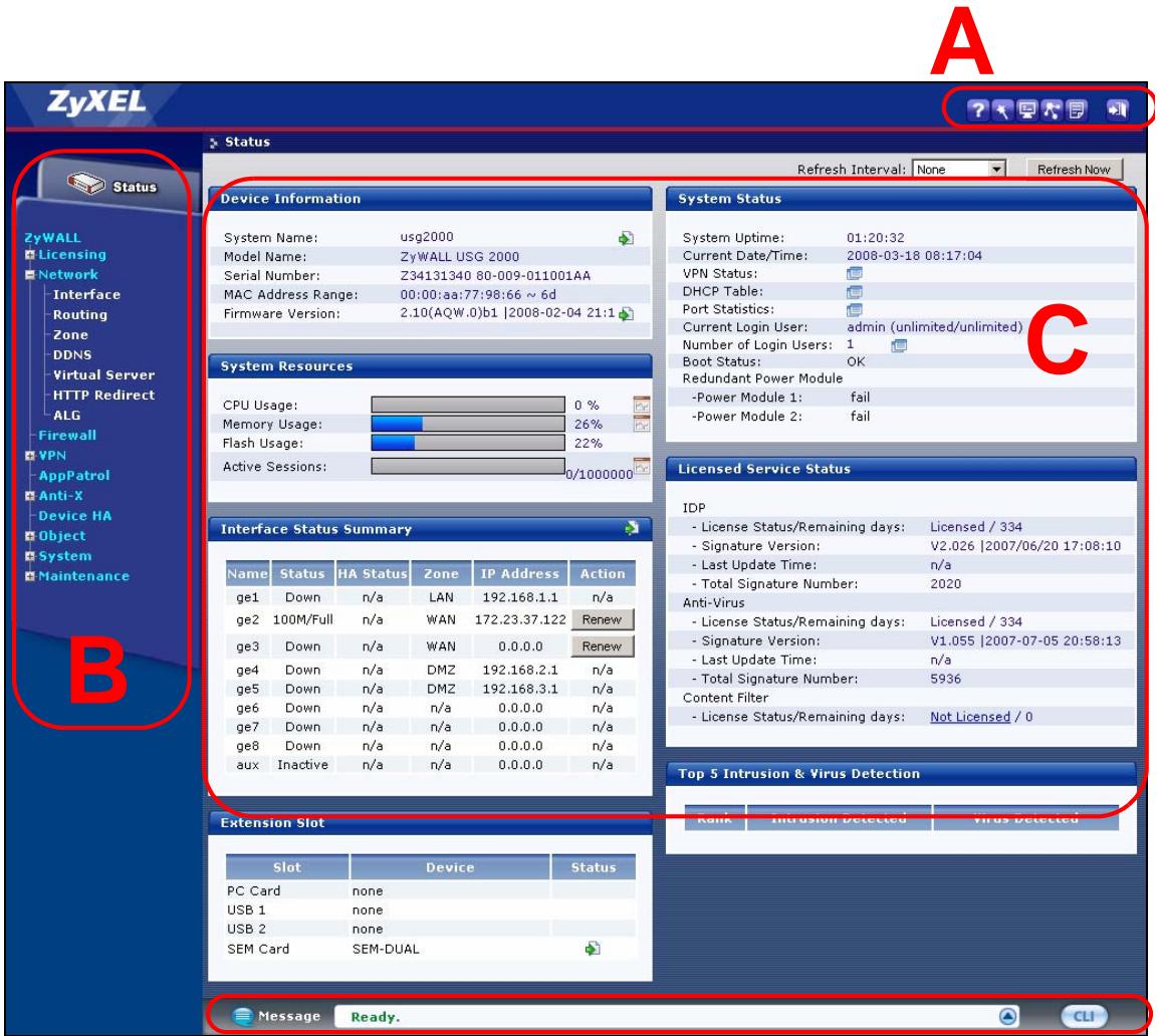 ZYXEL ZYWALL USG 2000 - Web Configurator Access - 3
