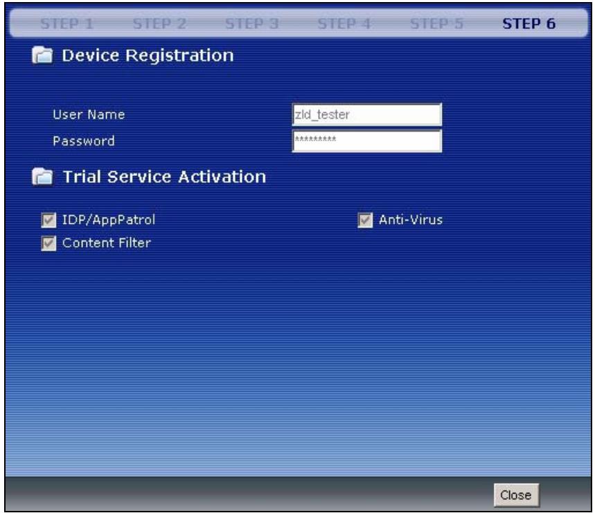 ZYXEL ZYWALL USG 2000 - Device Registration - 2
