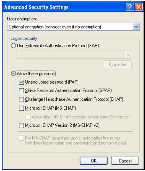 ZYXEL ZYWALL USG 2000 - Configuring L2TP in Windows XP - 8
