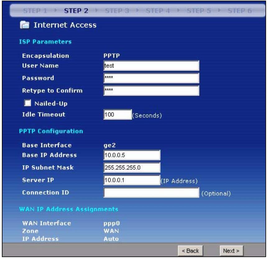 ZYXEL ZYWALL USG 2000 - PPTP: Auto IP Address Assignment - 1
