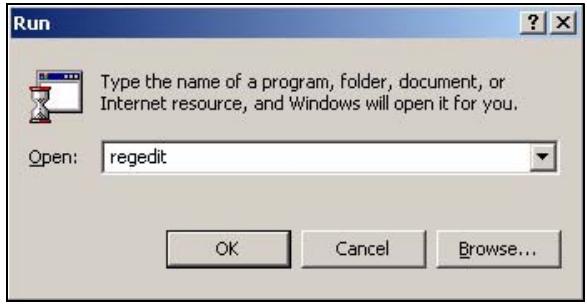 ZYXEL ZYWALL USG 2000 - Editing the Windows 2000 Registry - 1