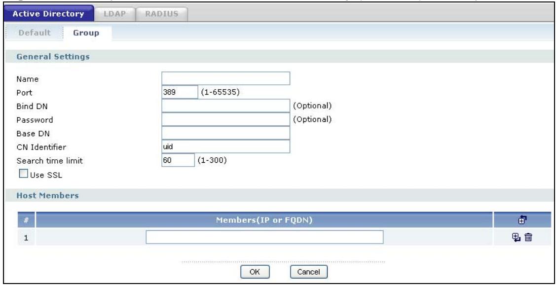 ZYXEL ZYWALL USG 2000 - Creating an Active Directory or LDAP Group - 1