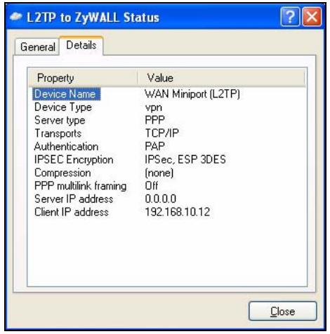 ZYXEL ZYWALL USG 2000 - Configuring L2TP in Windows XP - 14