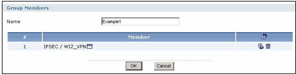 ZYXEL ZYWALL USG 2000 - The VPN Concentrator Add/Edit Screen - 1