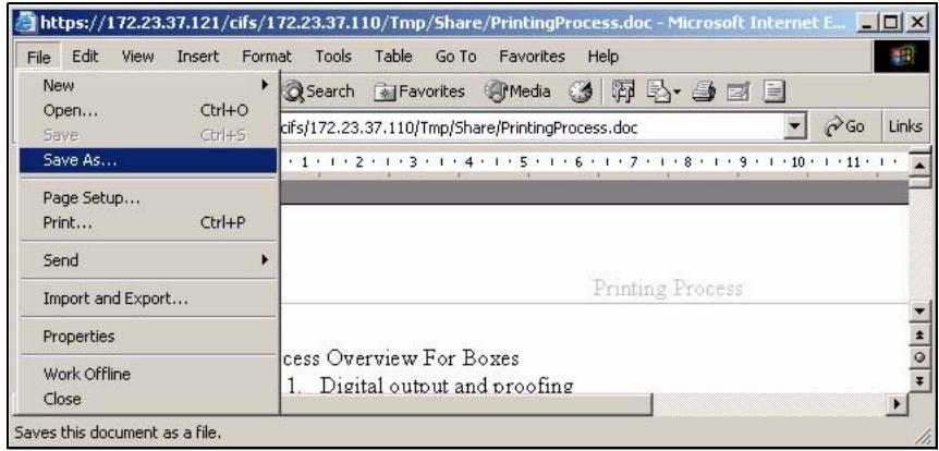 ZYXEL ZYWALL USG 2000 - Saving a File - 1