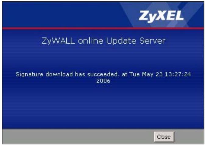 ZYXEL ZYWALL USG 2000 - The System Protect Update Screen - 3