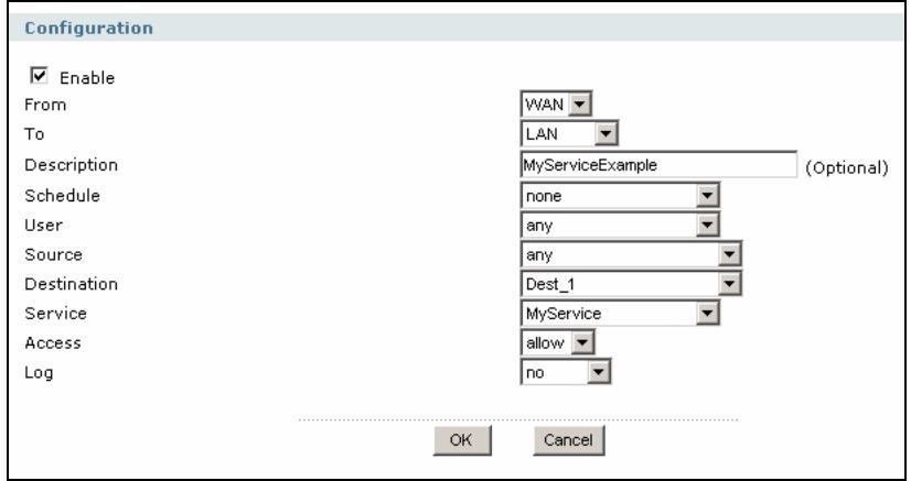 ZYXEL ZYWALL USG 2000 - Priority From To Schedule User Source Destination Service Access Log - 3