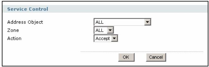 ZYXEL ZYWALL USG 2000 - Adding a DNS Service Control Rule - 1