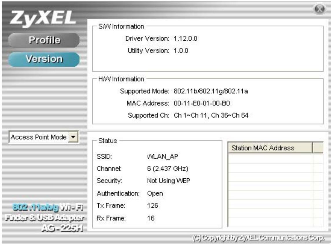 ZYXEL AG-225H - Version - 1