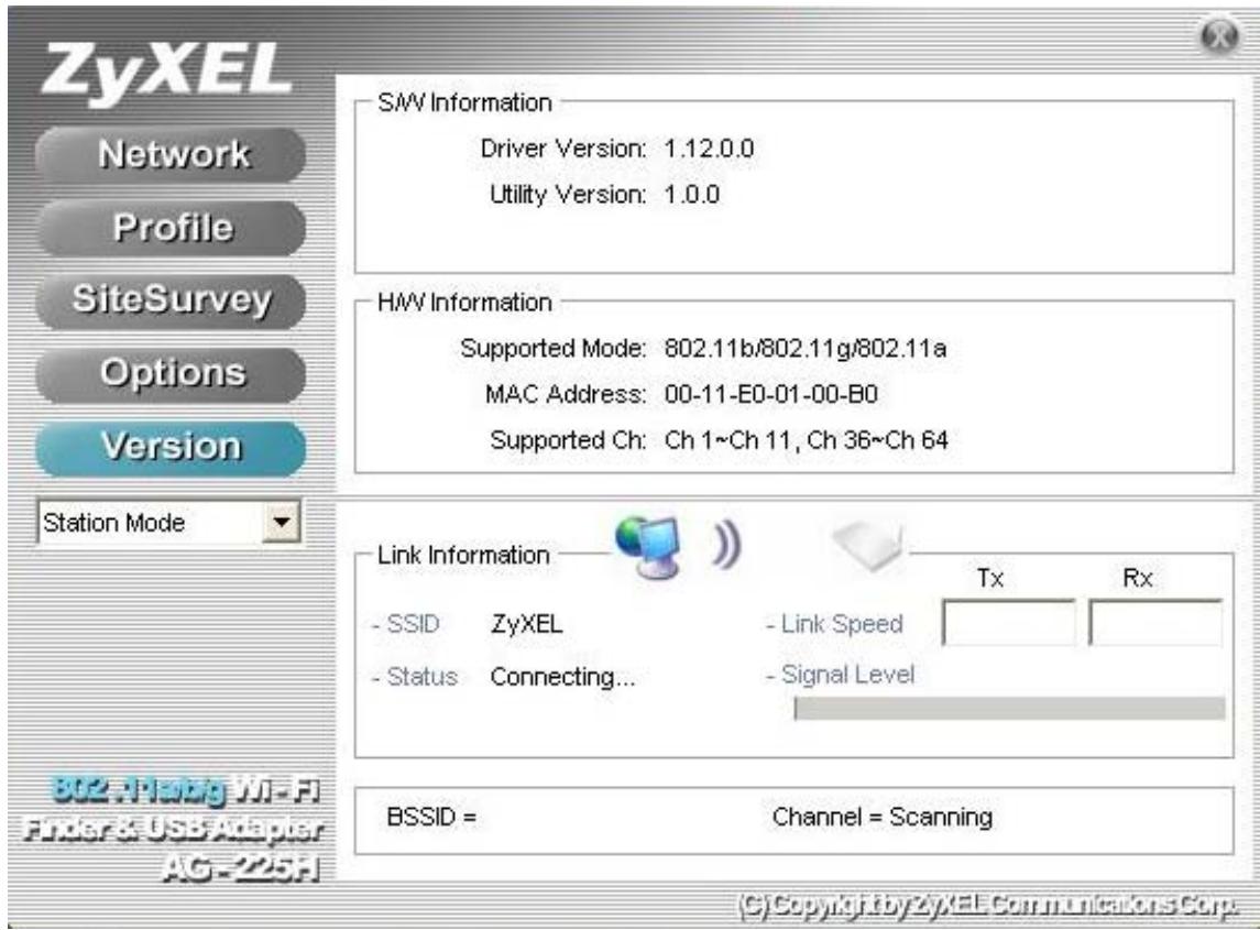 ZYXEL AG-225H - Version - 1
