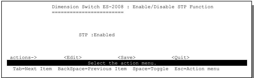 ZYXEL ES-2008 - Enable STP - 1