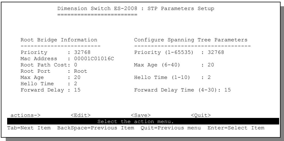 ZYXEL ES-2008 - Configure System Parameters - 1