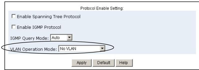 ZYXEL ES-2008 - Selecting VLANSupport - 1