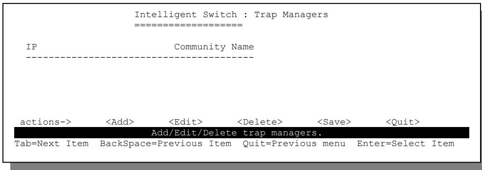 ZYXEL ES-2008 - Trap Manager - 1
