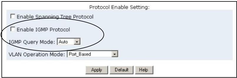 ZYXEL ES-2008 - Configuring IGMP - 1